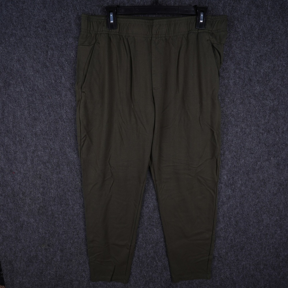Apana Jogger Pants Women XL Olive Green Excellent Stretch Pockets RN 70892